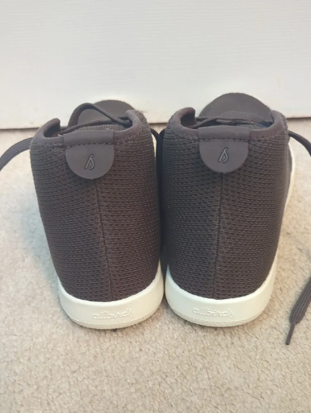allbirds Men's Dark Brown Knit High-Top Sneakers US Men's 10 - NWT